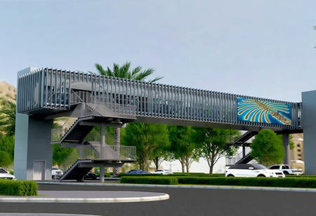 RTA, Dubai Holding Construct Palm Jumeirah Pedestrian Bridges img